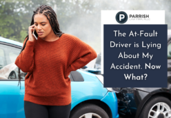 At fault driver lying about car accident help