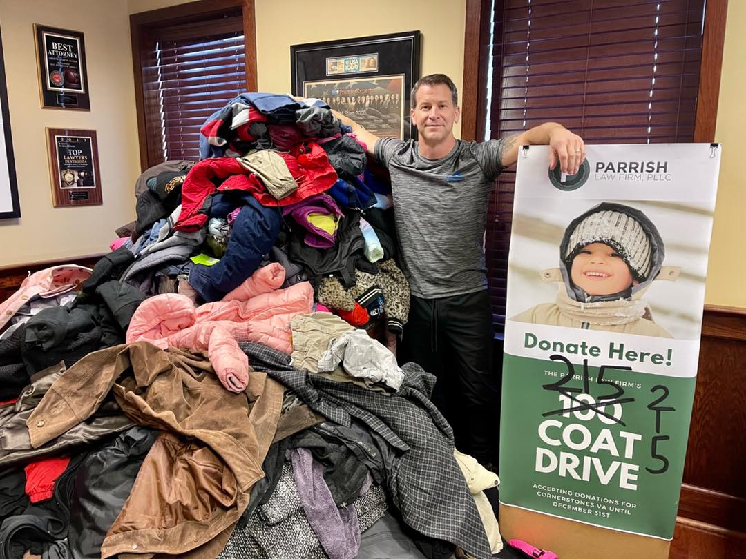 Helping Virginia Stay Warm: The Parrish Car Accident & Personal Injury Law Firm’s 2025 “500 Coat Drive”